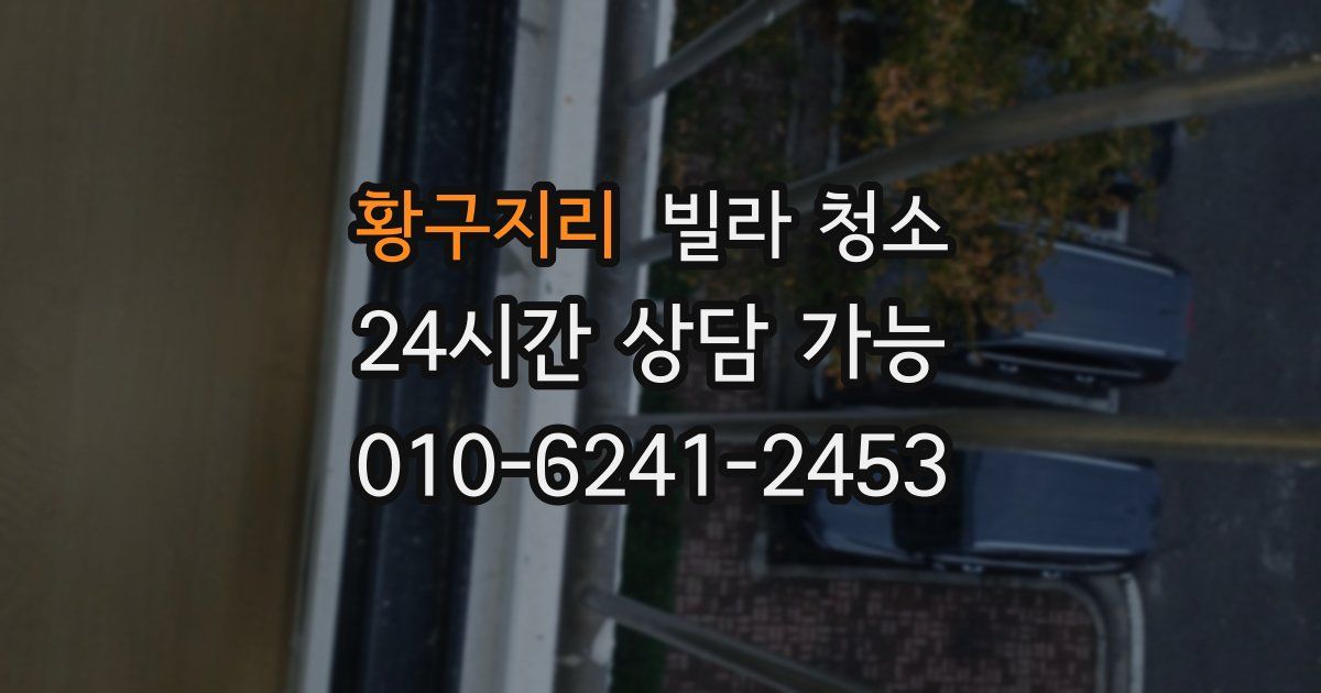 황구지리 빌라 청소