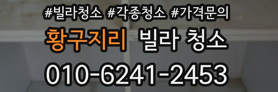 황구지리 빌라 청소