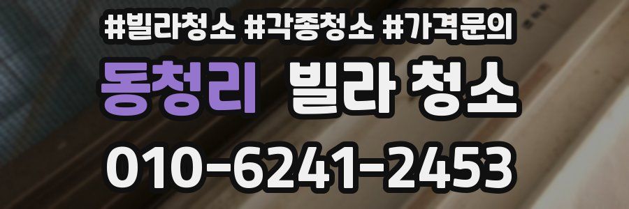 동청리 빌라 청소