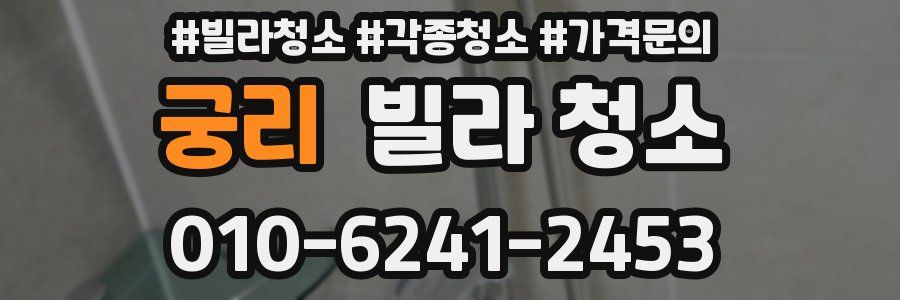 궁리 빌라 청소