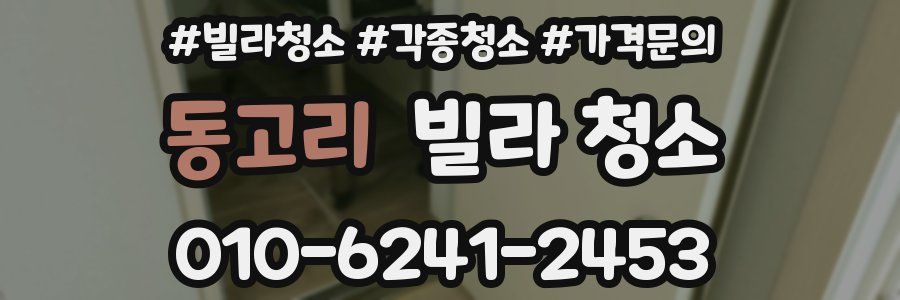 동고리 빌라 청소