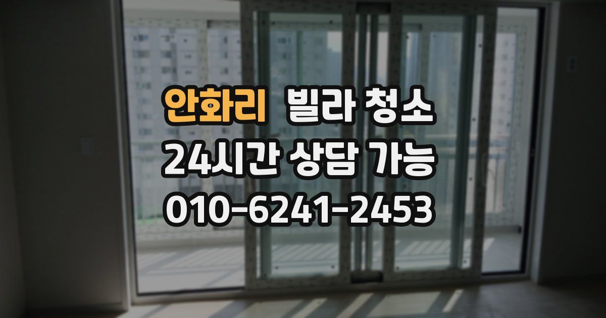 안화리 빌라 청소