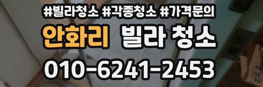 안화리 빌라 청소