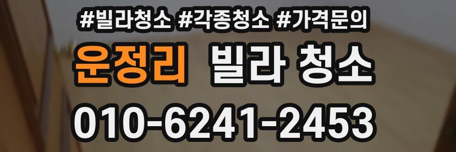 운정리 빌라 청소
