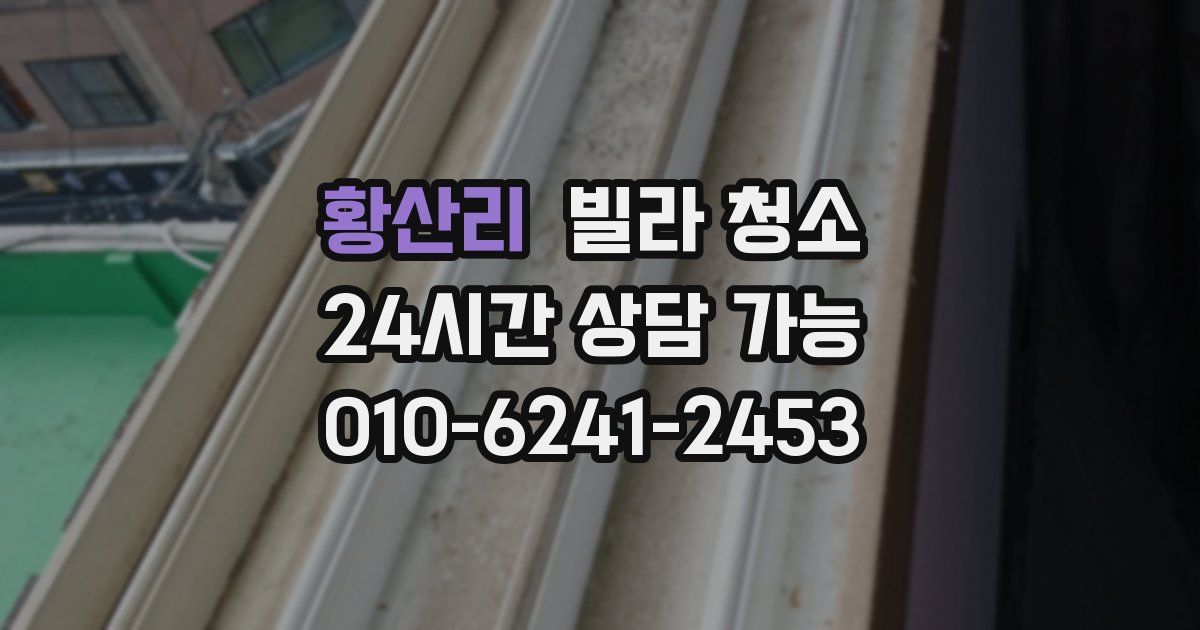 황산리 빌라 청소