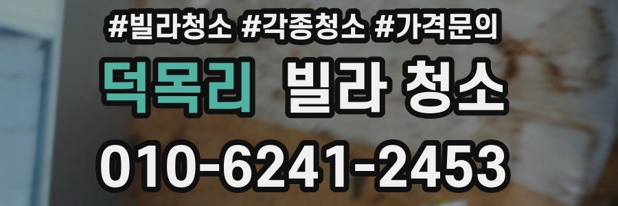 덕목리 빌라 청소