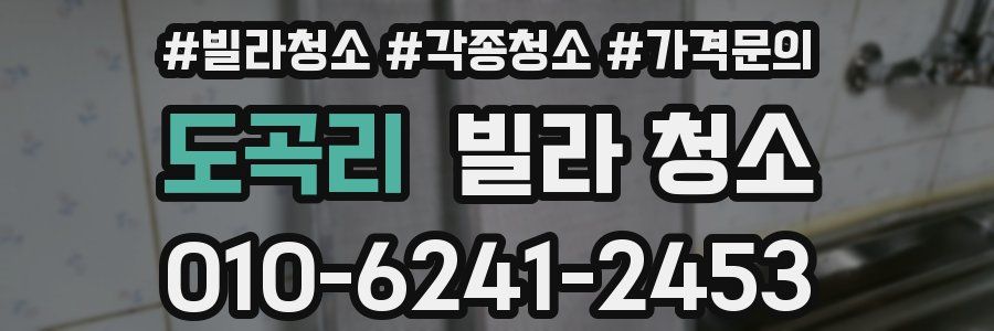 도곡리 빌라 청소