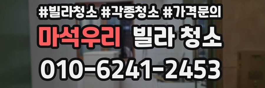 마석우리 빌라 청소