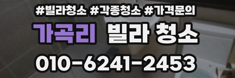 가곡리 빌라 청소