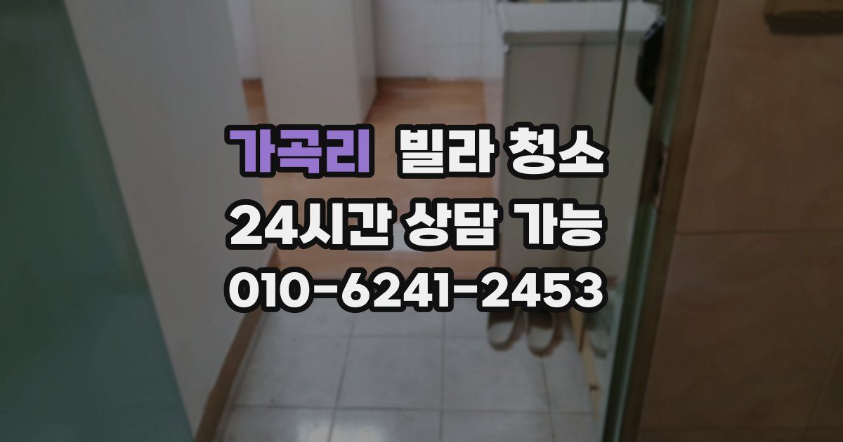 가곡리 빌라 청소