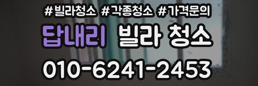 답내리 빌라 청소