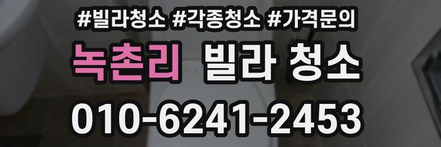 녹촌리 빌라 청소