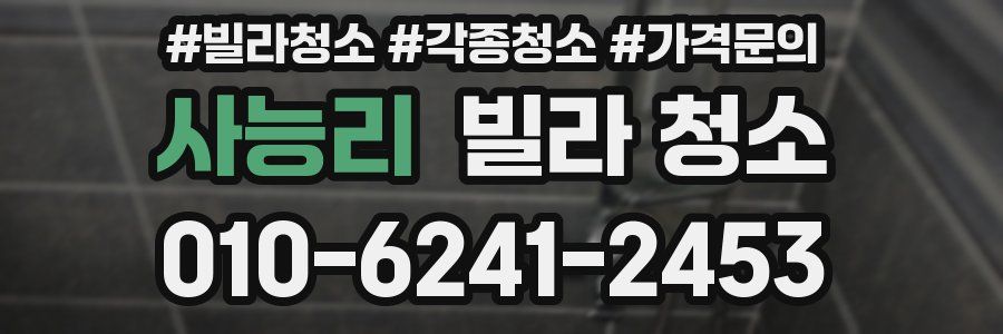사능리 빌라 청소