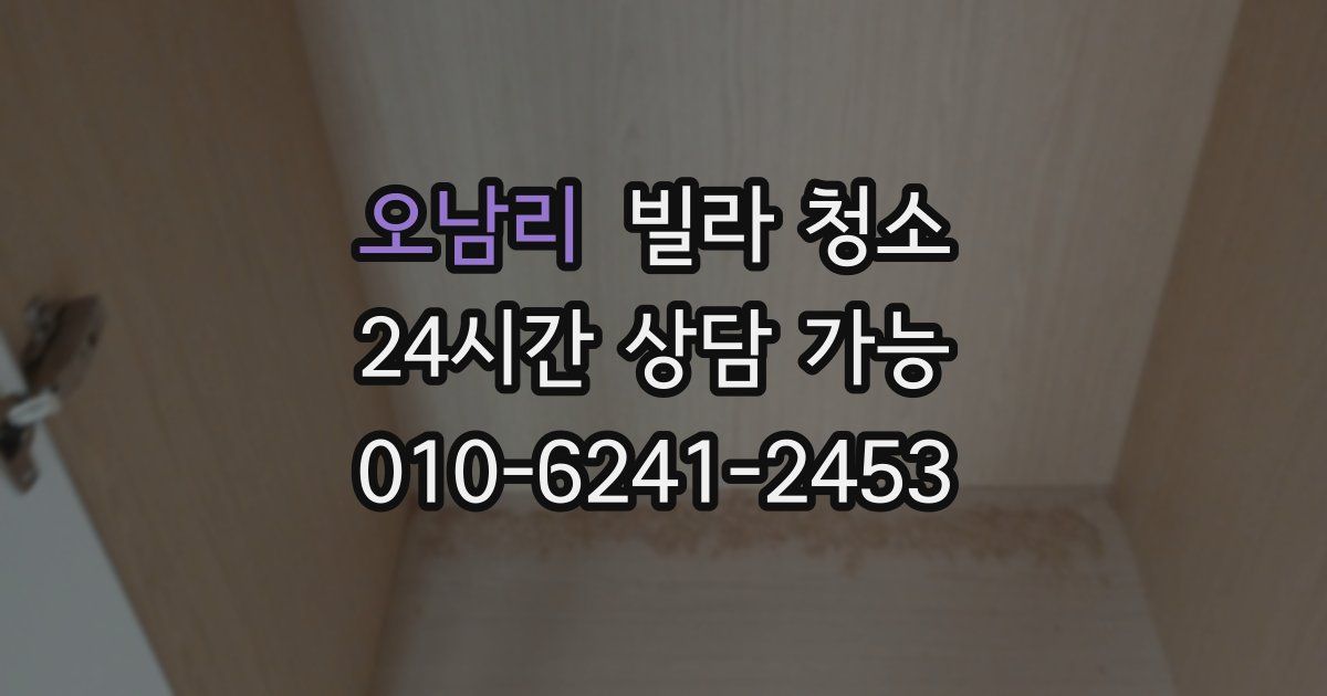 오남리 빌라 청소