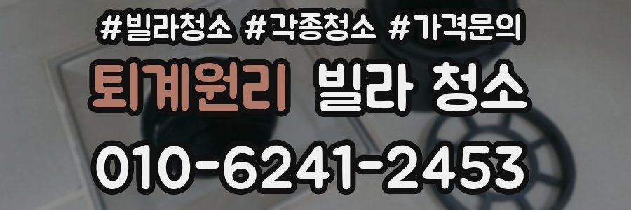 퇴계원리 빌라 청소