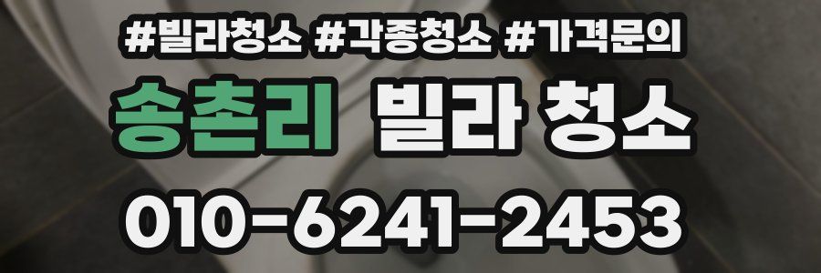 송촌리 빌라 청소