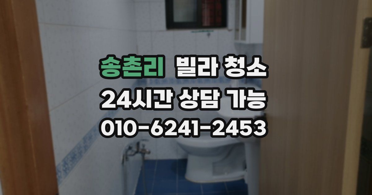 송촌리 빌라 청소