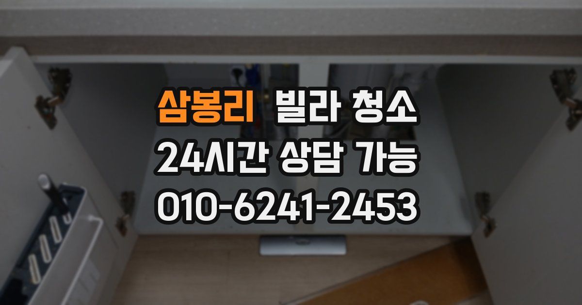 삼봉리 빌라 청소