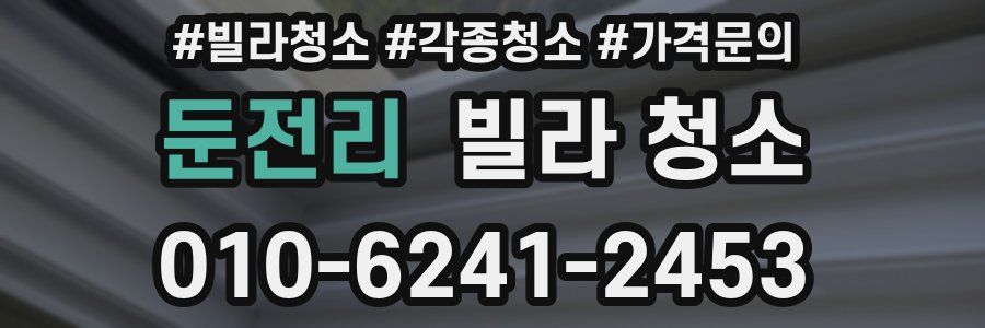 둔전리 빌라 청소