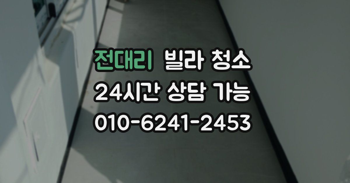 전대리 빌라 청소