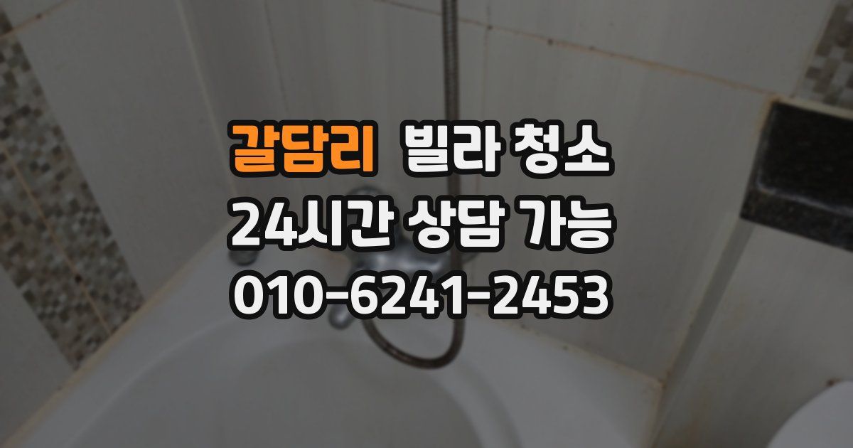 갈담리 빌라 청소