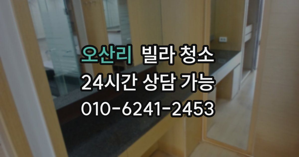 오산리 빌라 청소