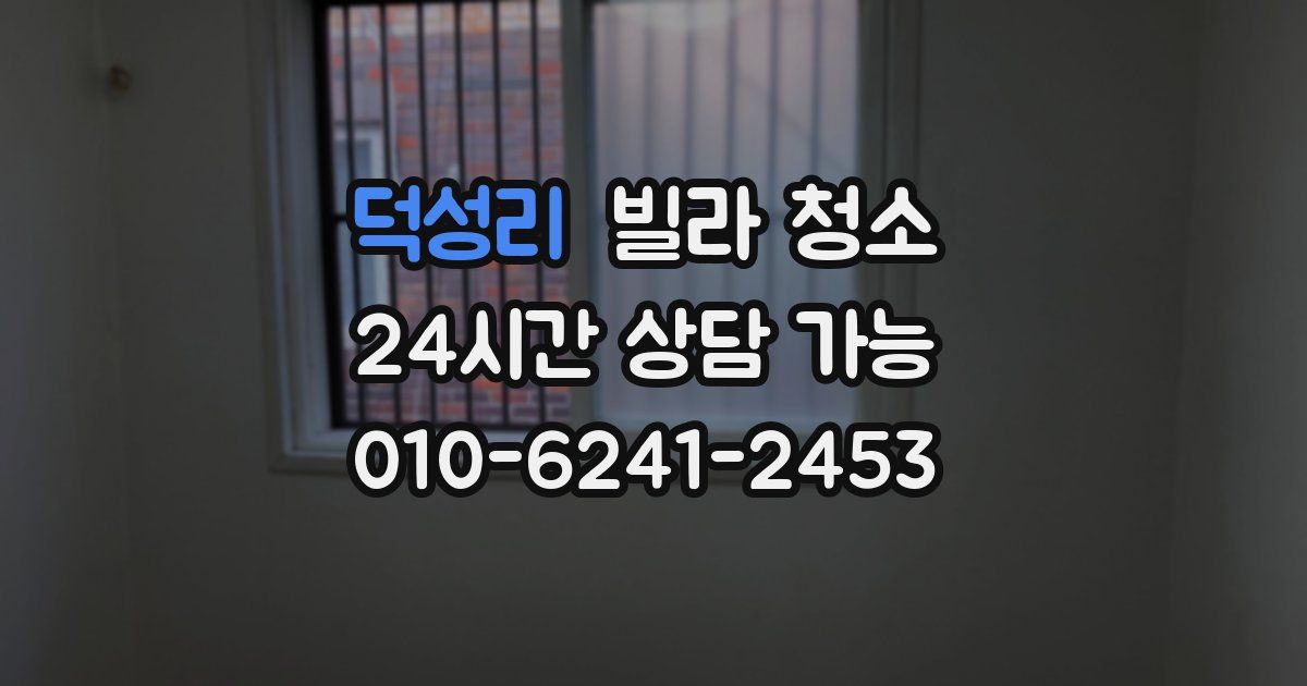 덕성리 빌라 청소