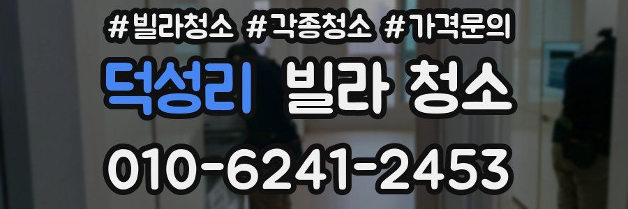 덕성리 빌라 청소