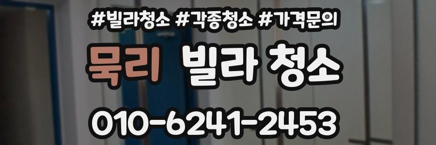 묵리 빌라 청소