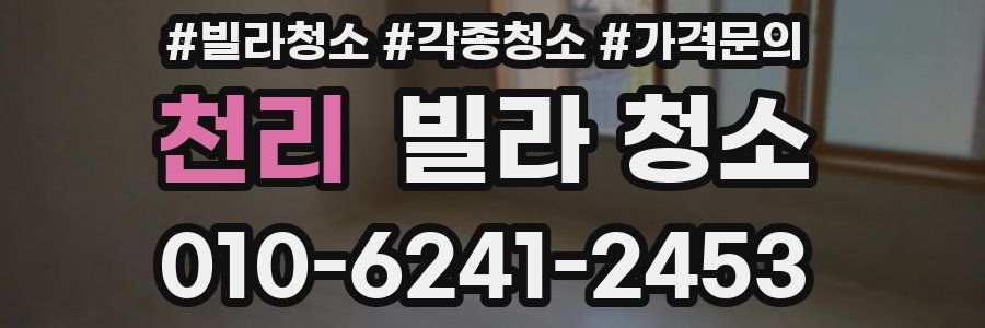 천리 빌라 청소