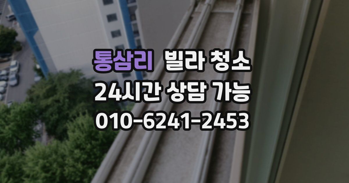 통삼리 빌라 청소