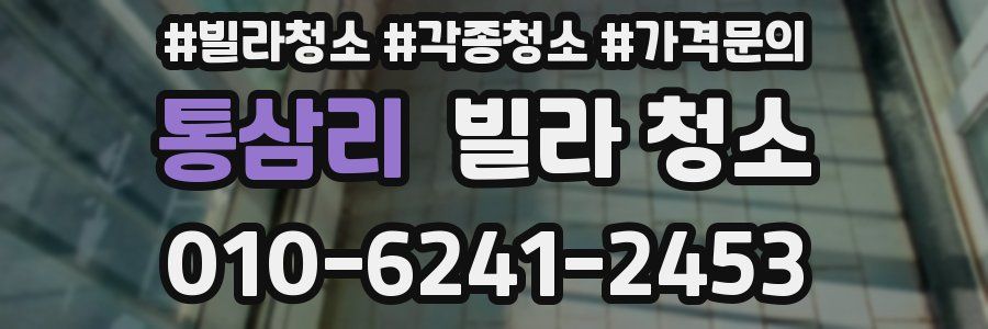 통삼리 빌라 청소