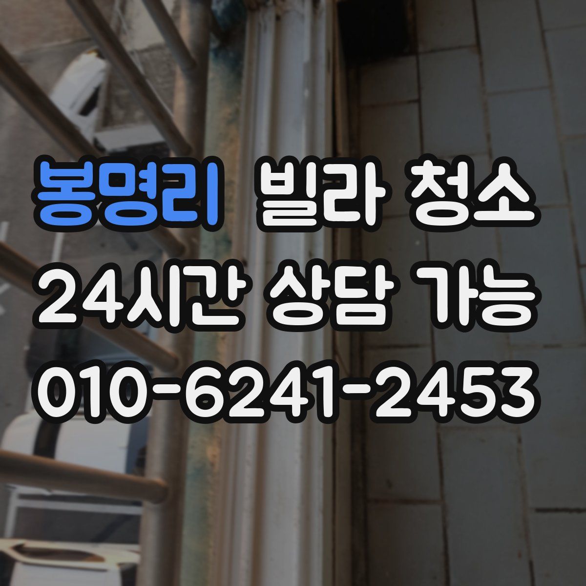 봉명리 빌라 청소