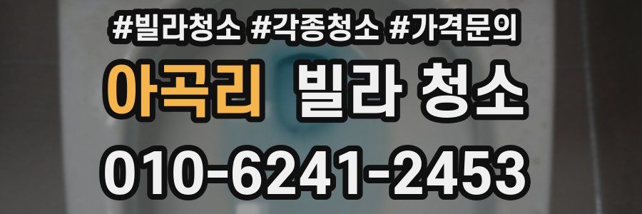 아곡리 빌라 청소