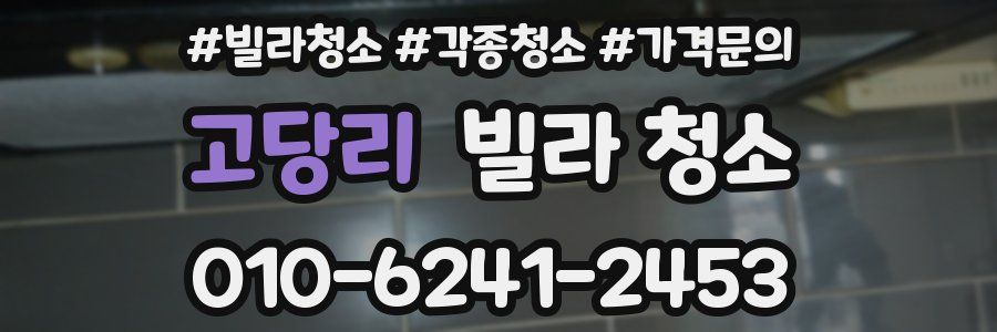 고당리 빌라 청소