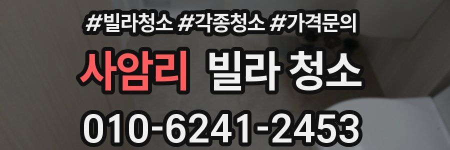 사암리 빌라 청소