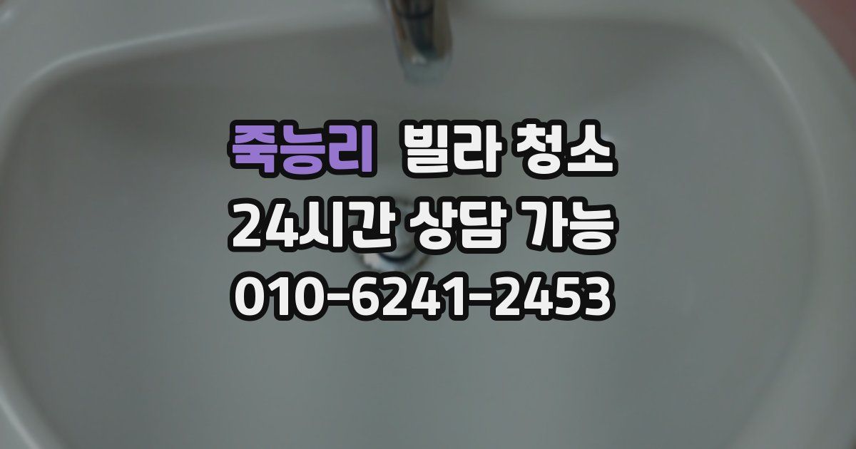 죽능리 빌라 청소