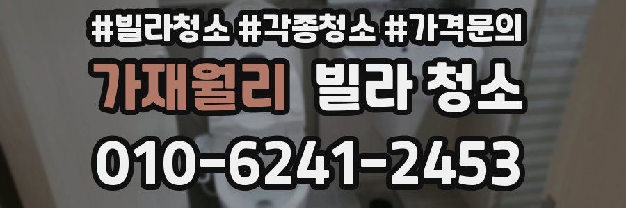 가재월리 빌라 청소