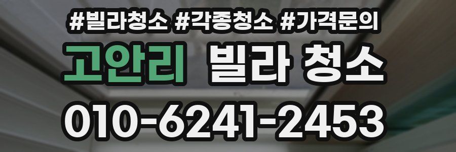 고안리 빌라 청소