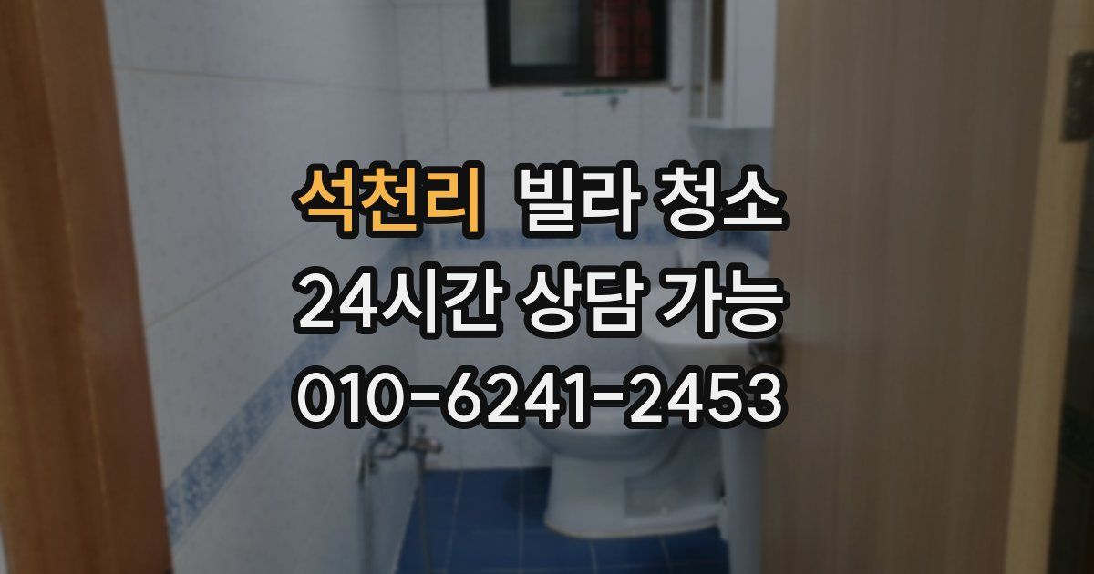 석천리 빌라 청소