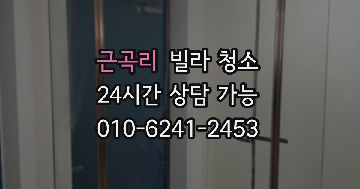 근곡리 빌라 청소