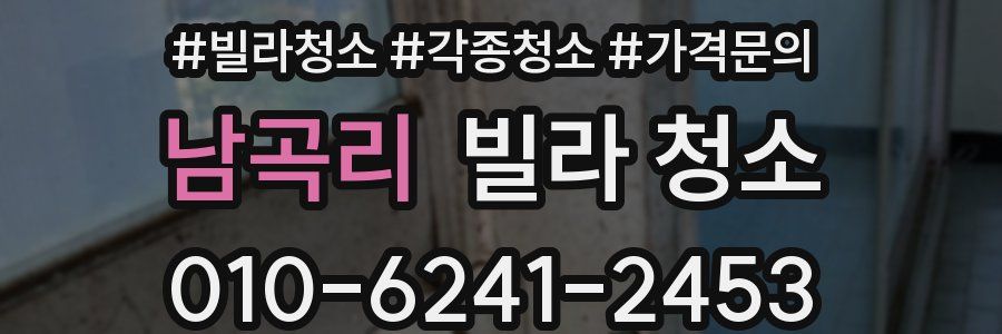 남곡리 빌라 청소