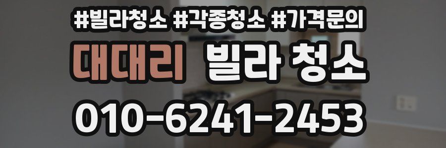 대대리 빌라 청소