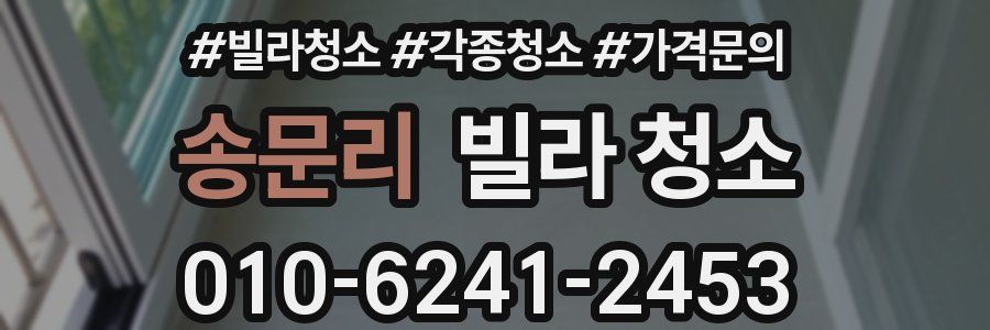 송문리 빌라 청소