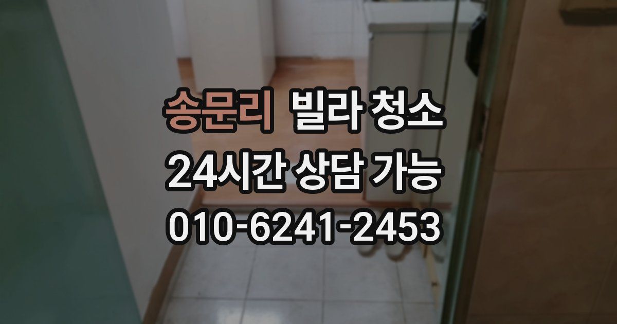 송문리 빌라 청소