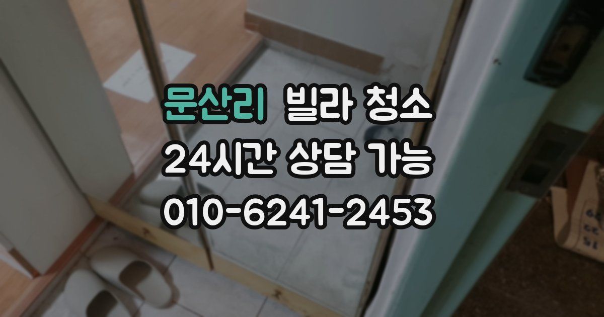 문산리 빌라 청소