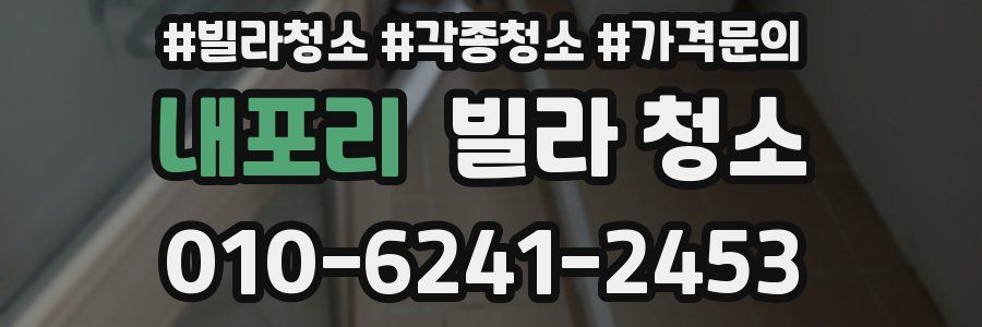 내포리 빌라 청소