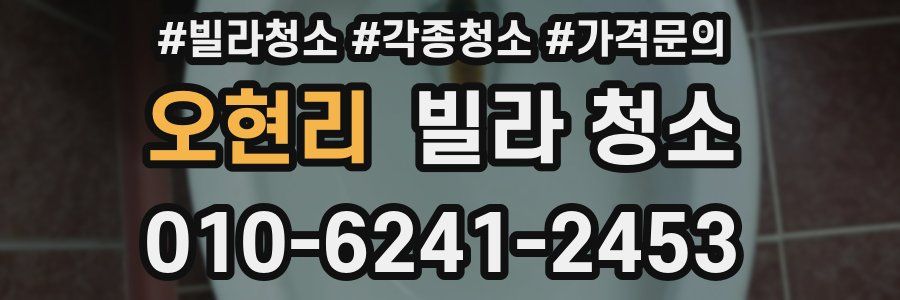 오현리 빌라 청소