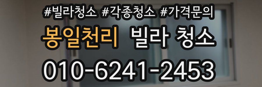 봉일천리 빌라 청소