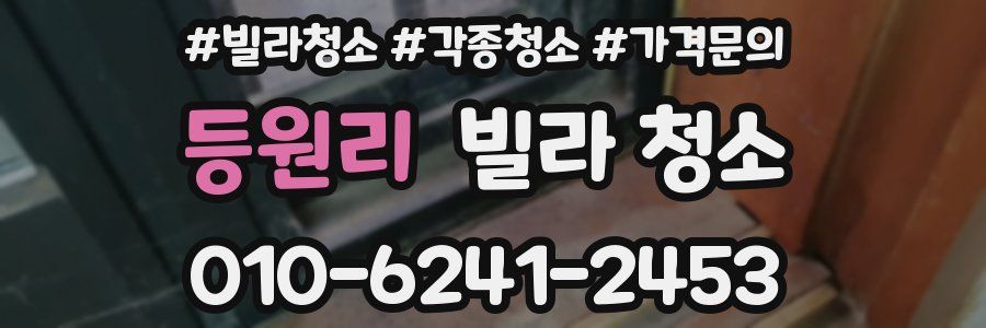 등원리 빌라 청소